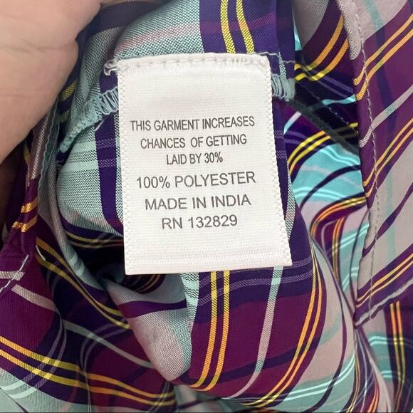 Revolve LPA Franca Bustier Mini Dress in Purple Plaid - Picture 7 of 7